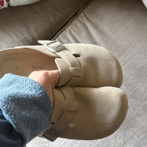 Quince Beige Suede Slip-On Shoes - Picture 3 of 3